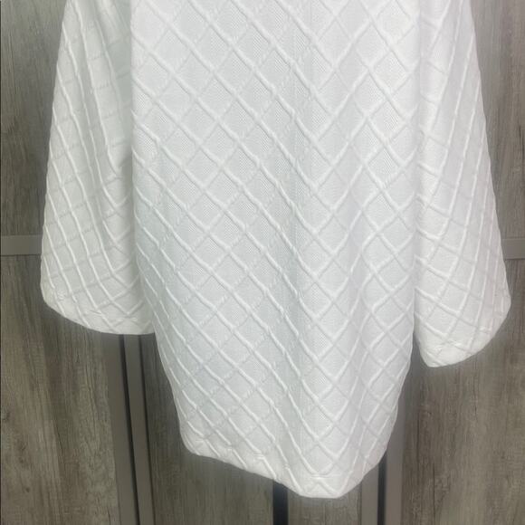 Soft Surroundings Deco Grid Mock Neck Jacquard Pullover Sweatshirt Women's L - Picture 8 of 12